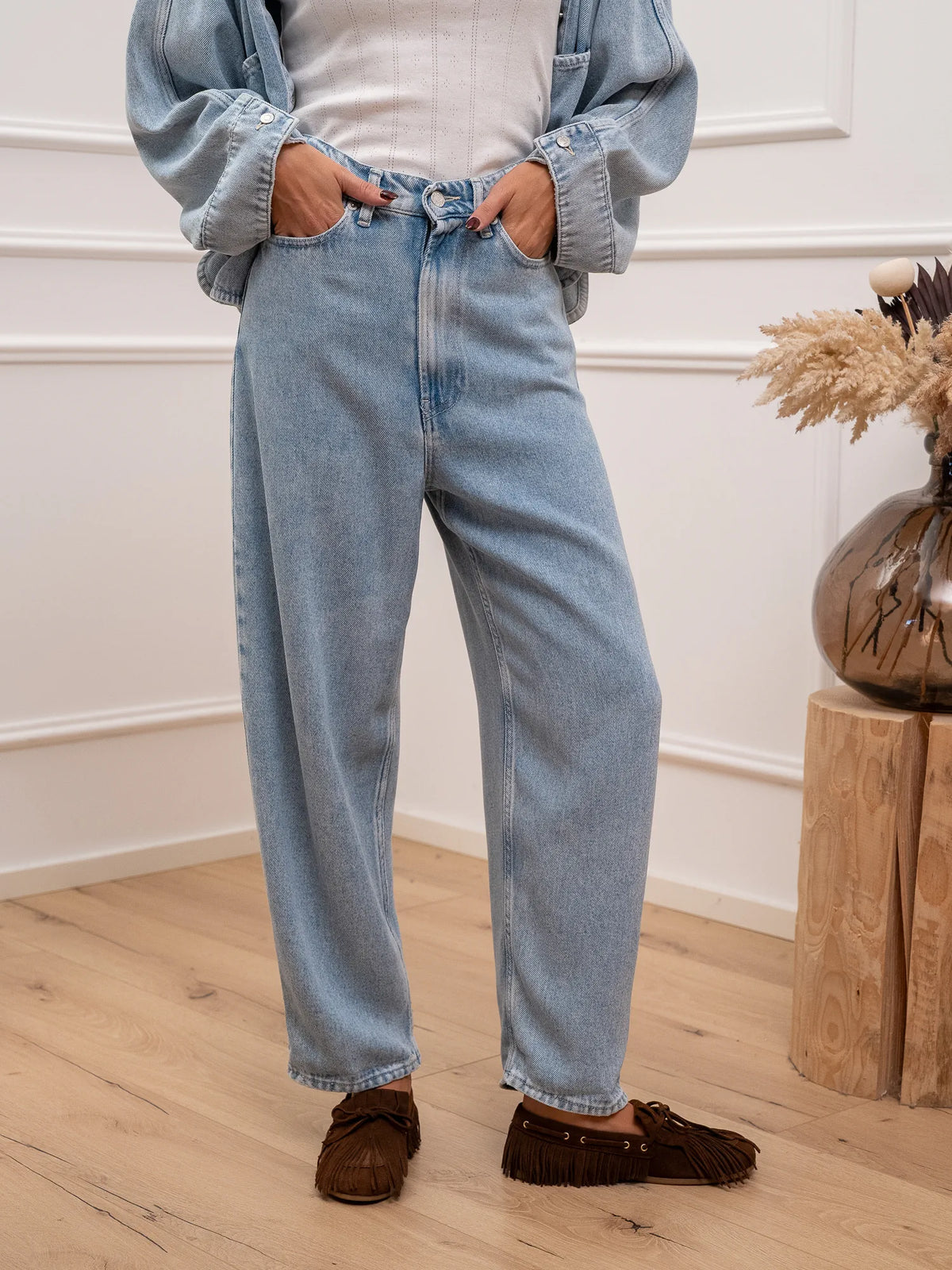 Jeans Laila denim chiaro in lyocell - Vicolo