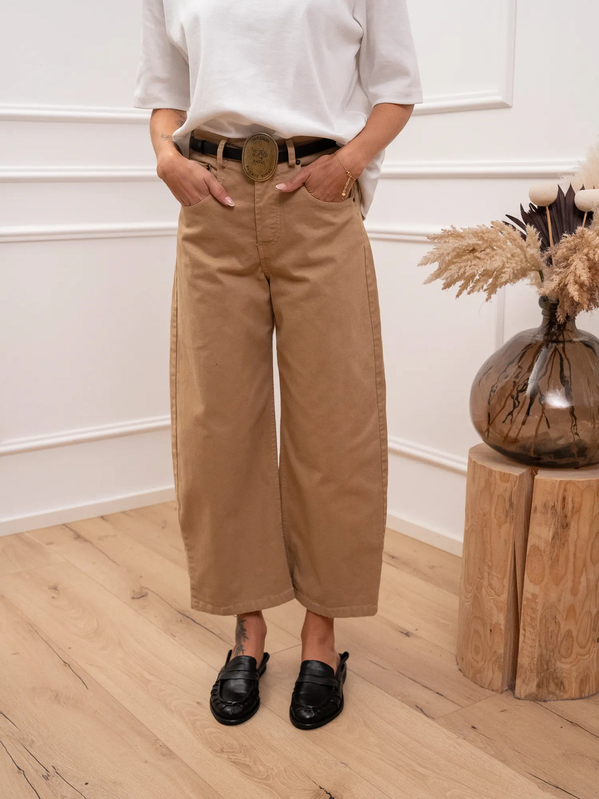 Jeans Denver in cotone con cintura ovale - Tensione In