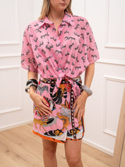Set camicia e gonna Zebra rosa - Vicolo