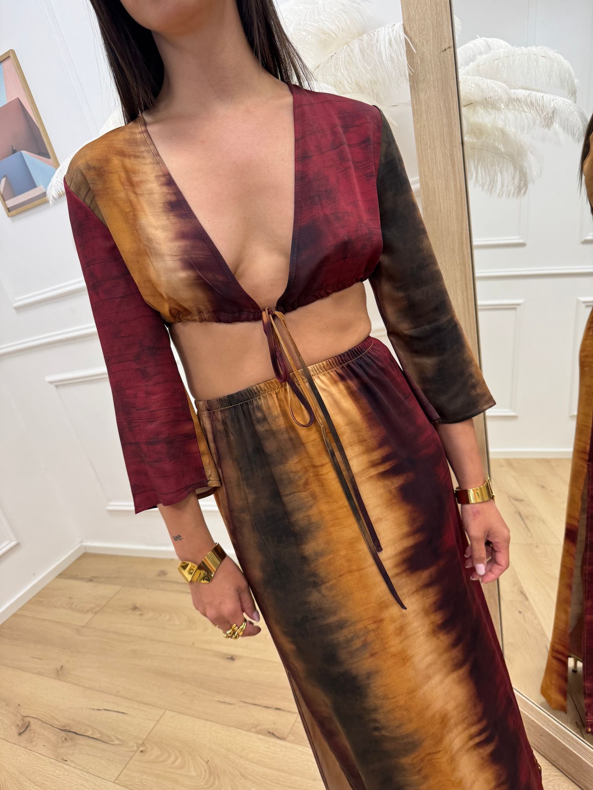 Top Africa in viscosa con laccetti - Vicolo