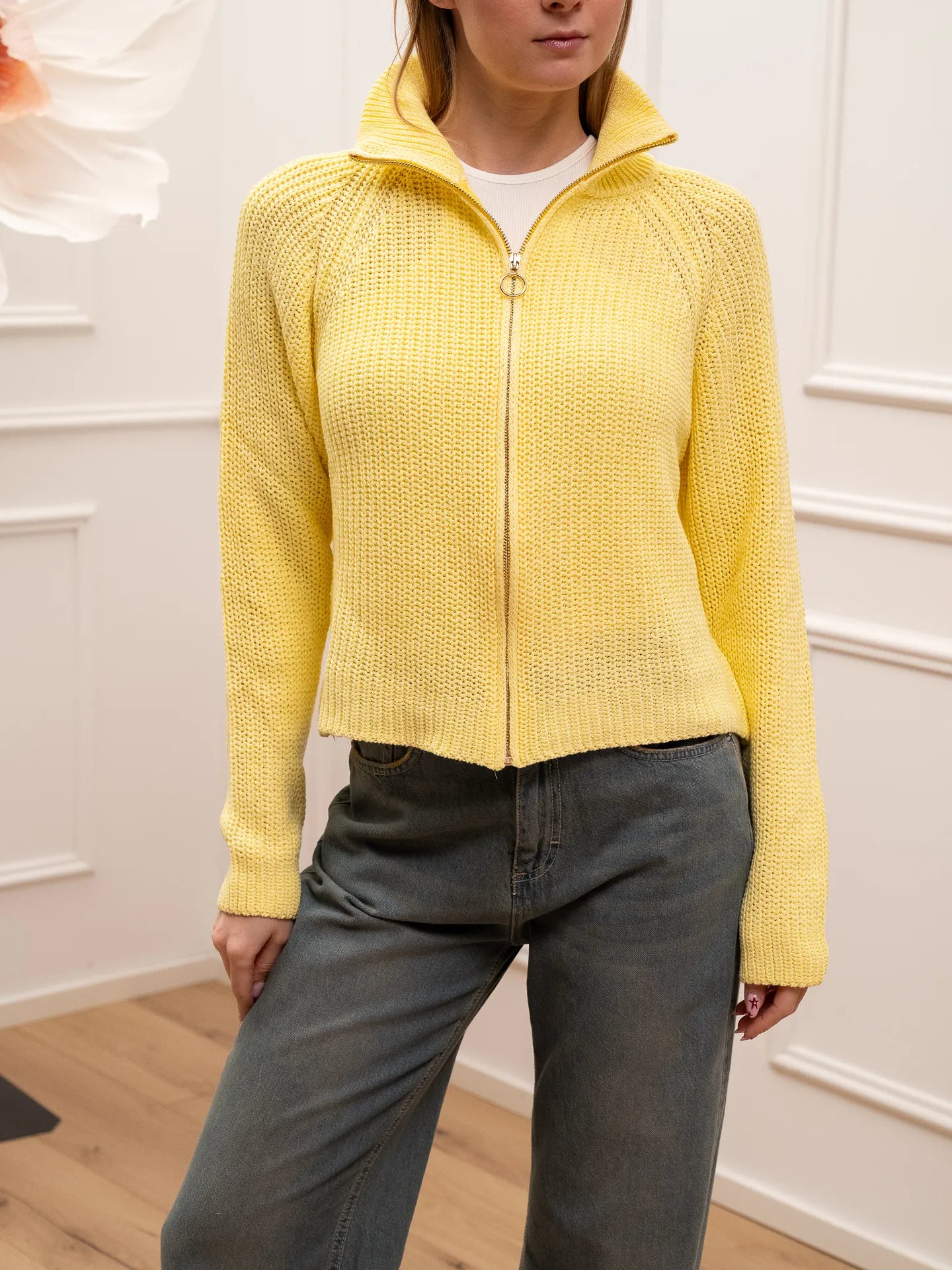 Maglia inglese gialla full zip - HaveOne