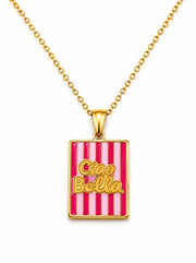 Collana Ciao Bella rosa e fucsia - Calibro Shop