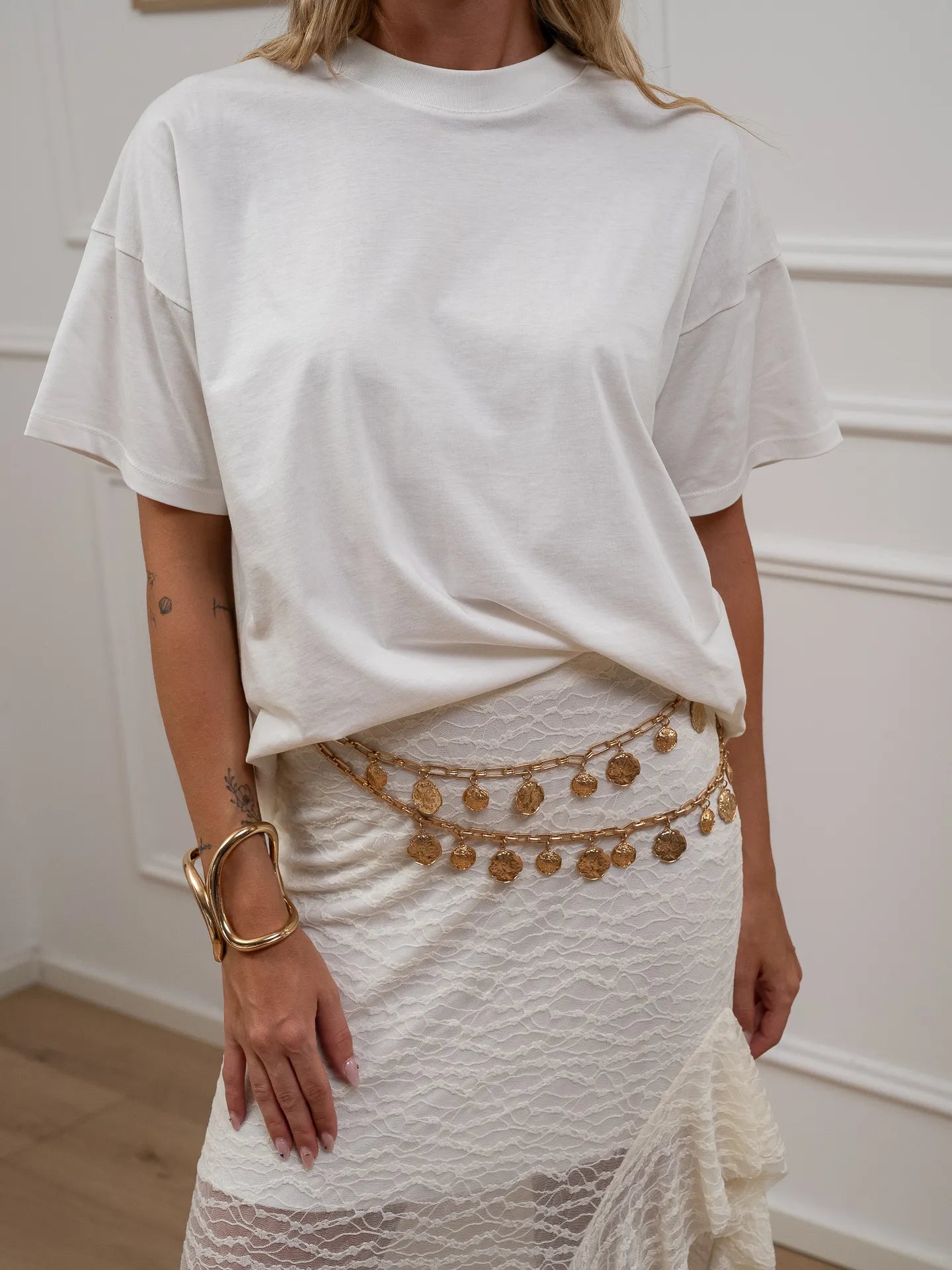 T shirt basic girocollo bianca - Vicolo