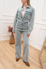 Tuta lunga in denim vintage - Vicolo