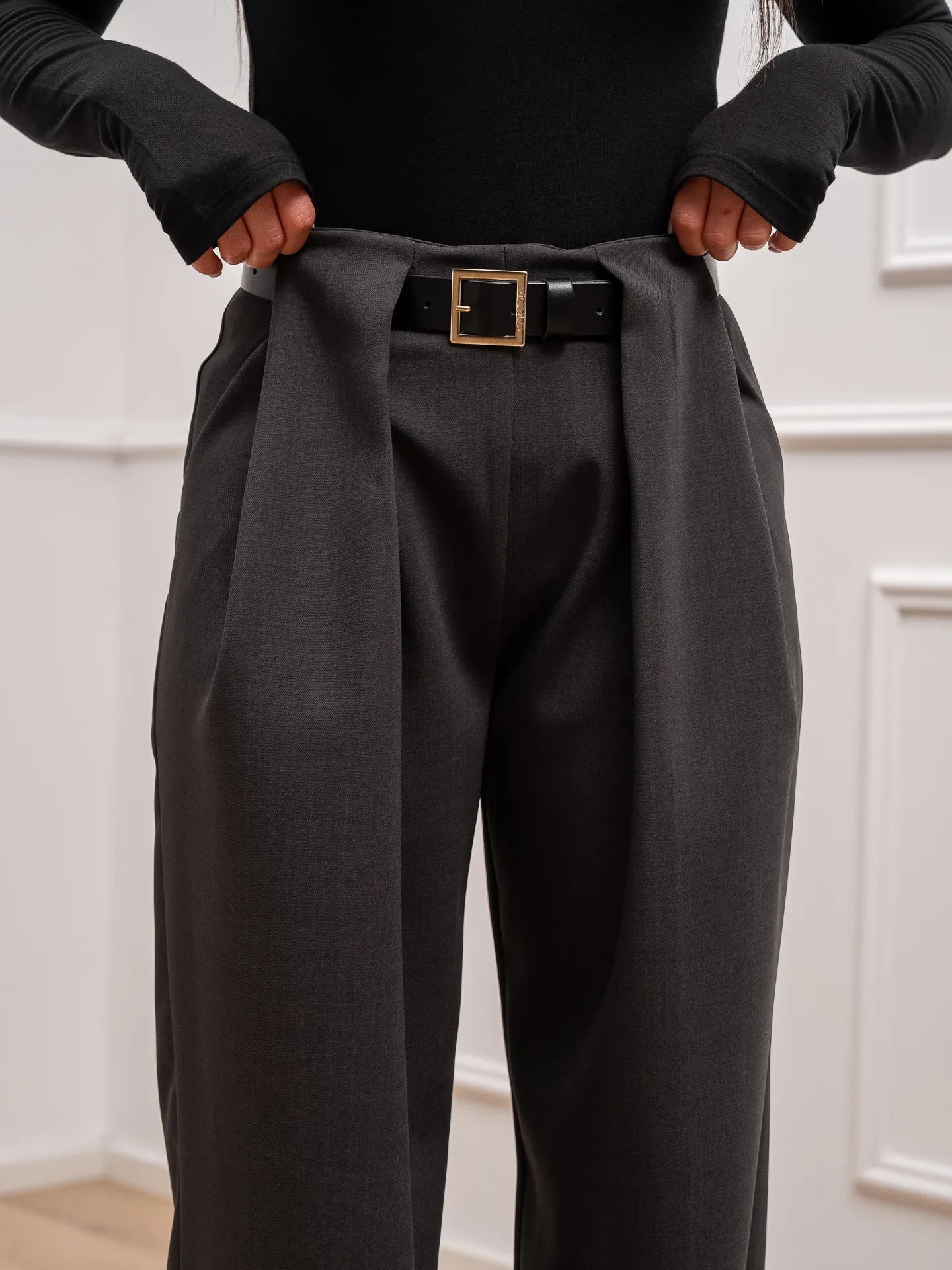 Pantaloni Ludo piombo fiammato - Vicolo