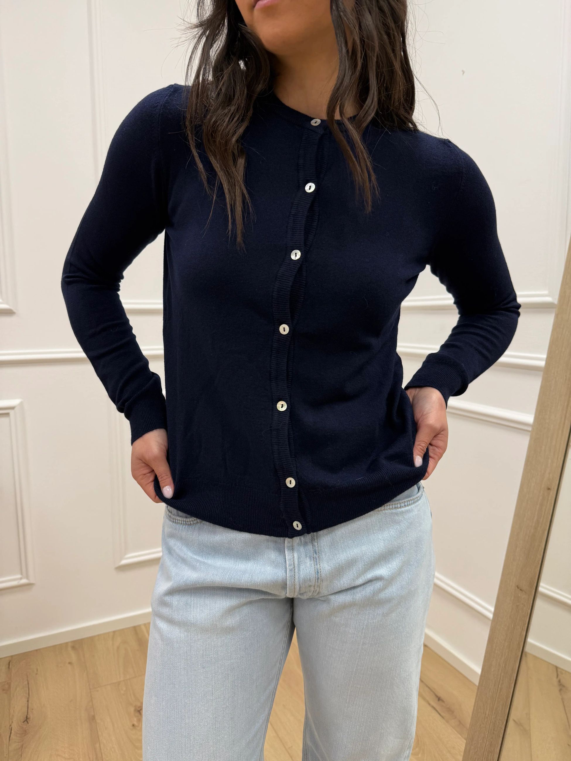 Maglia rebecchina basic blu - HaveOne