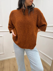 Maglia manica 3/4 girocollo coccio - HaveOne