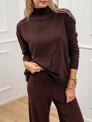 Dolcevita stondato mogano in viscosa - Kontatto