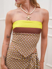 Top foulard Optical lime - Tensione In