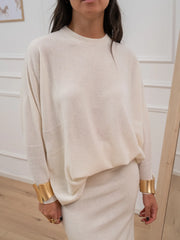 Maglia maxi panna misto cashmere - Vicolo