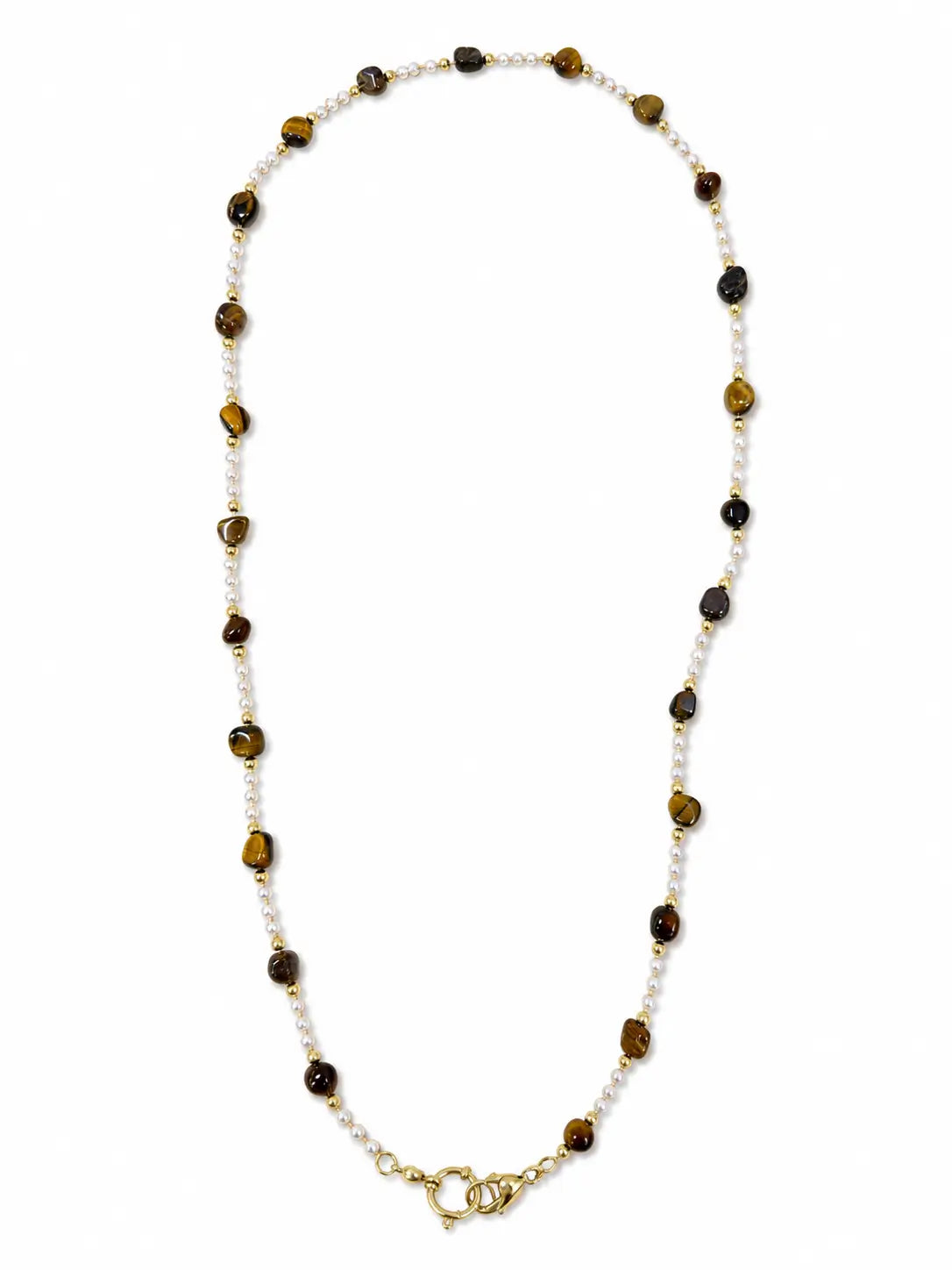 Collana Ambra micro perle e pepite - Calibro Shop