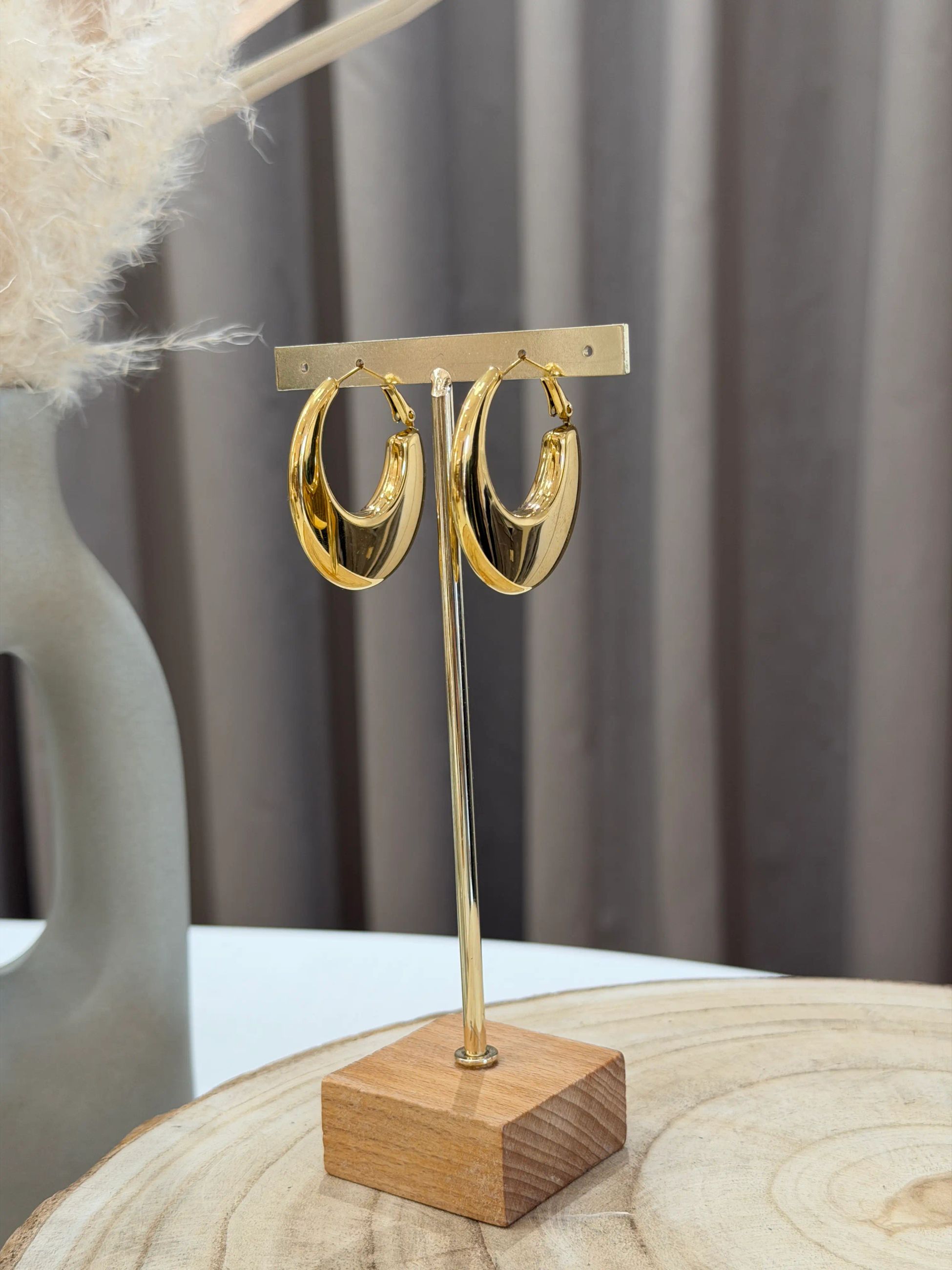 Orecchini moon bold oro - Calibro Shop