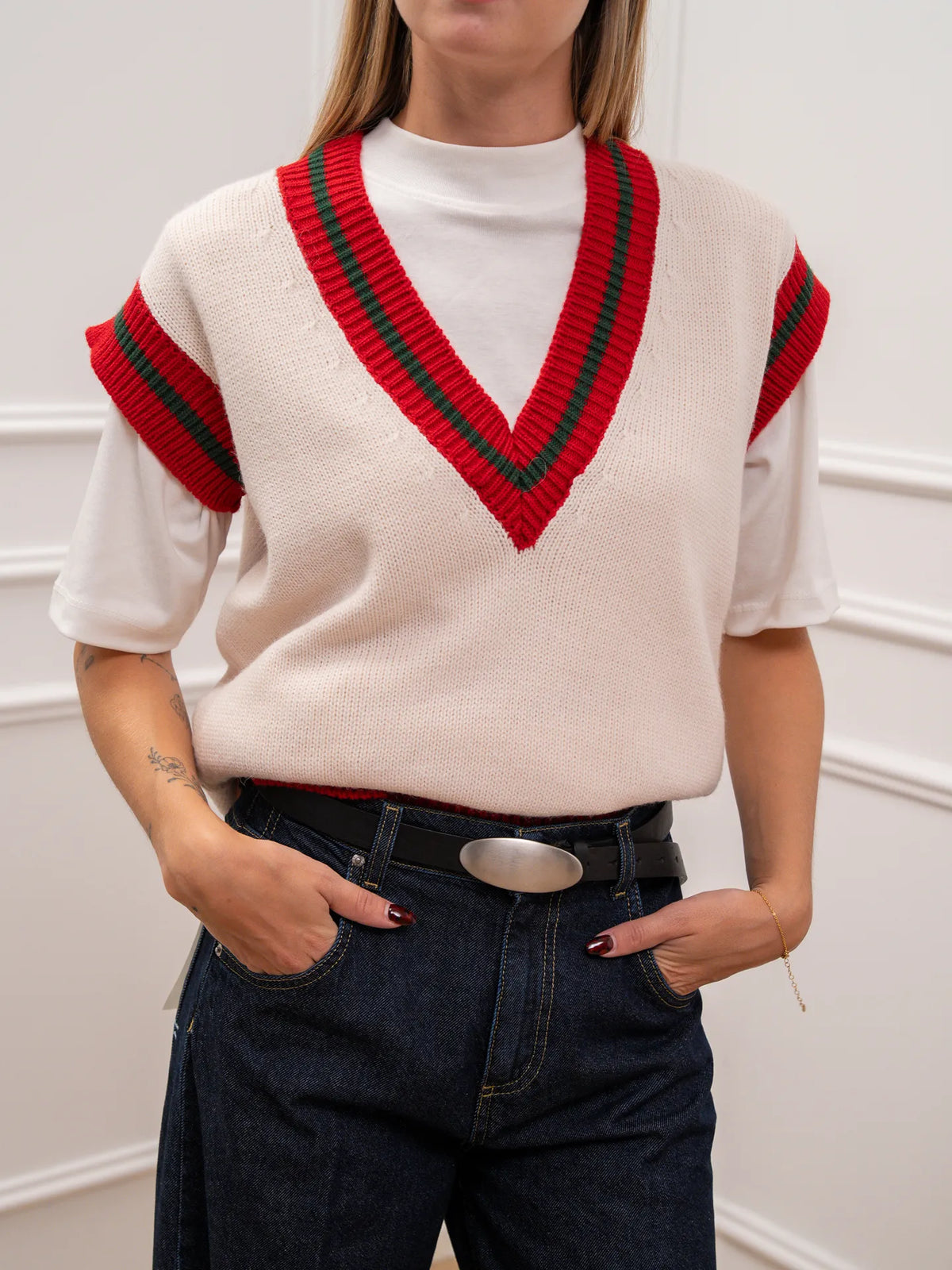 Gilet College misto lana - Vicolo