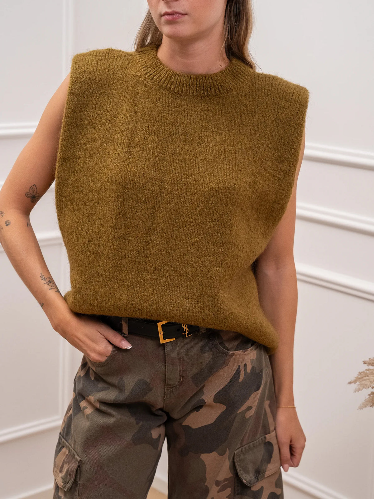 Gilet con spalline misto mohair - Philia Loft