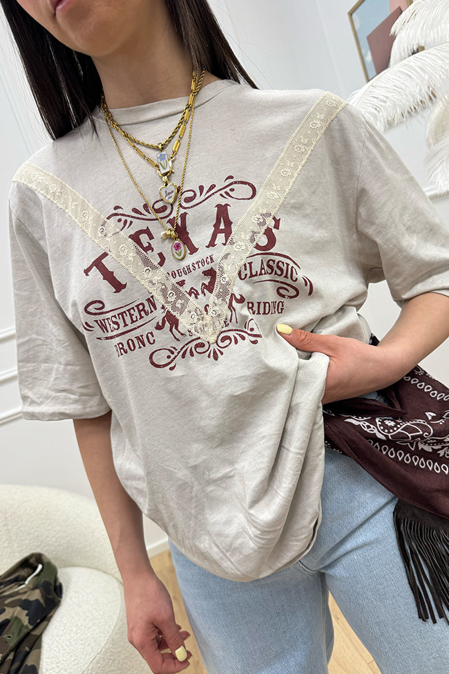 T shirt Texas pietra - Tensione In