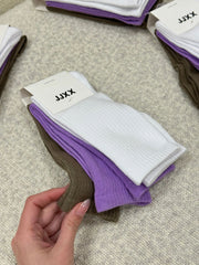 Set tre calze a coste multicolor - JJXX