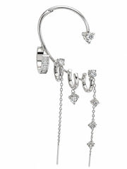 Ear cuff multicharms argento - Calibro Shop