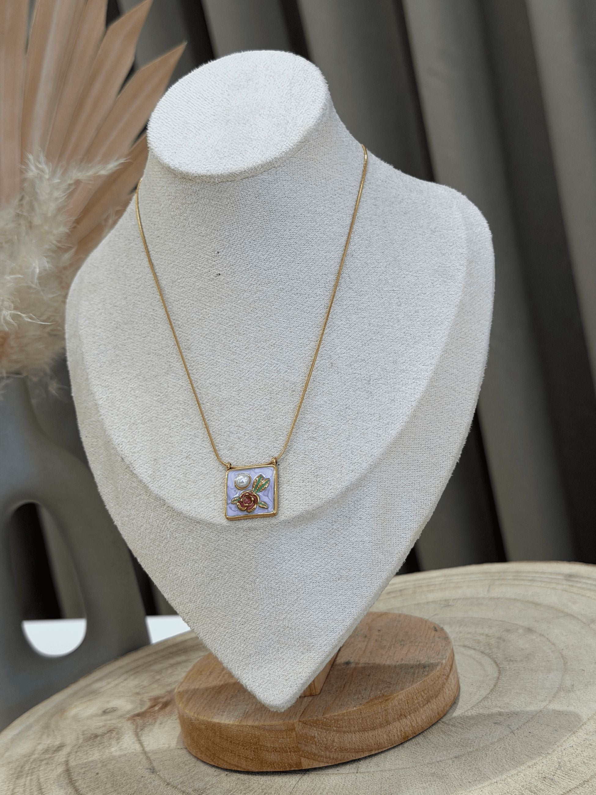 Collana Square lilla - Calibro Shop