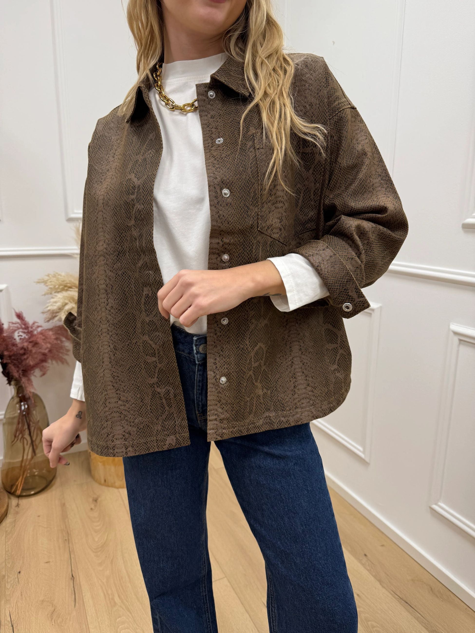 Giacca camicia snake moro - JJXX