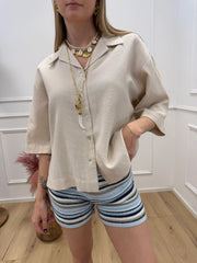Camicia waffle burro - JJXX