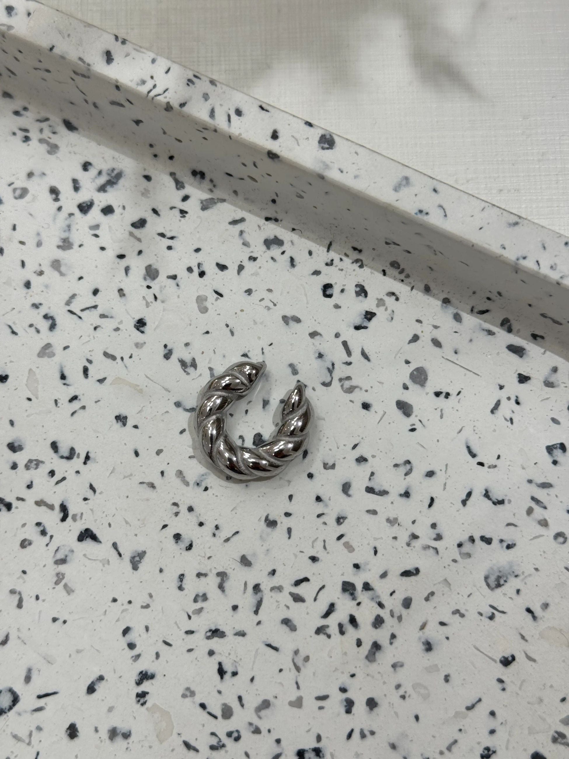 Ear cuff torchon argento - Calibro Shop