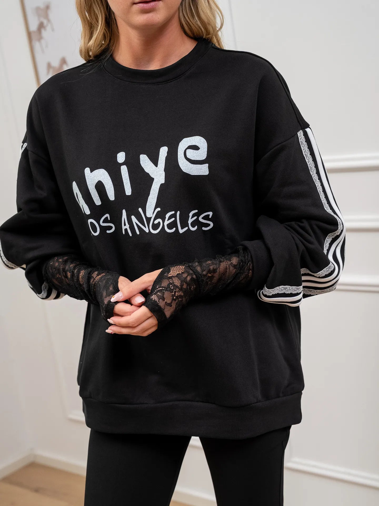 Felpa Hoodie Los Angeles over - Aniye By