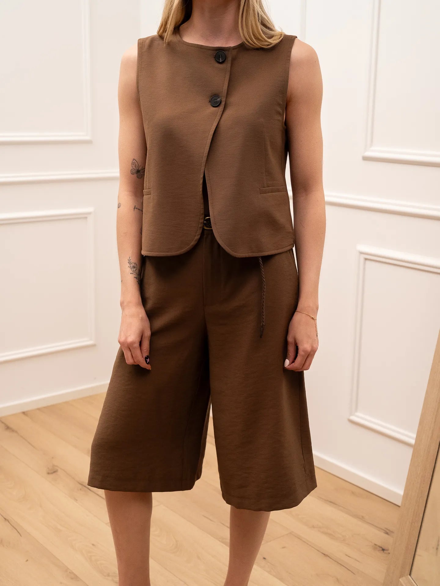 Gilet Noa moro a due bottoni - HaveOne
