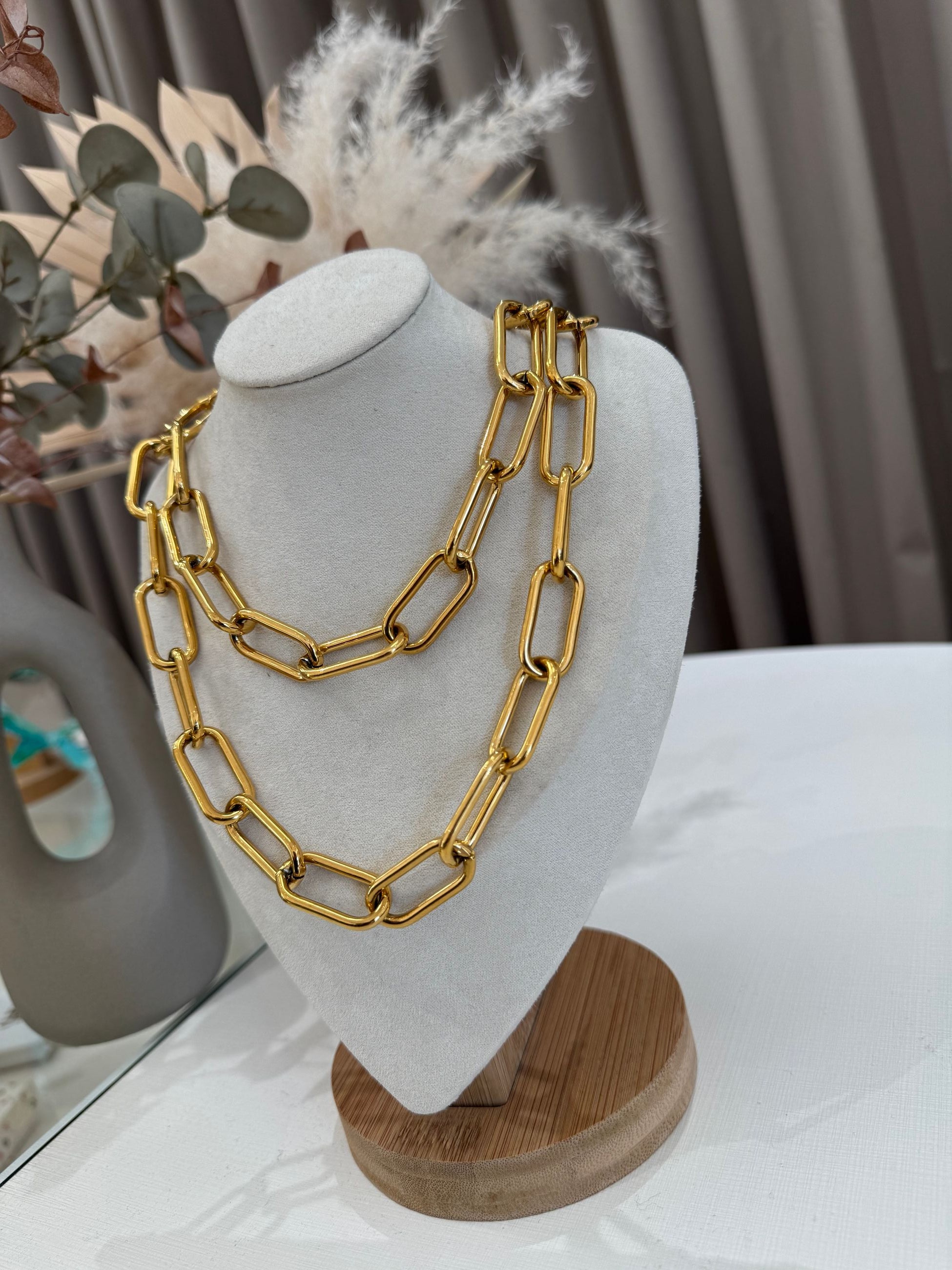 Collana maxi catena lunga oro - Calibro Shop
