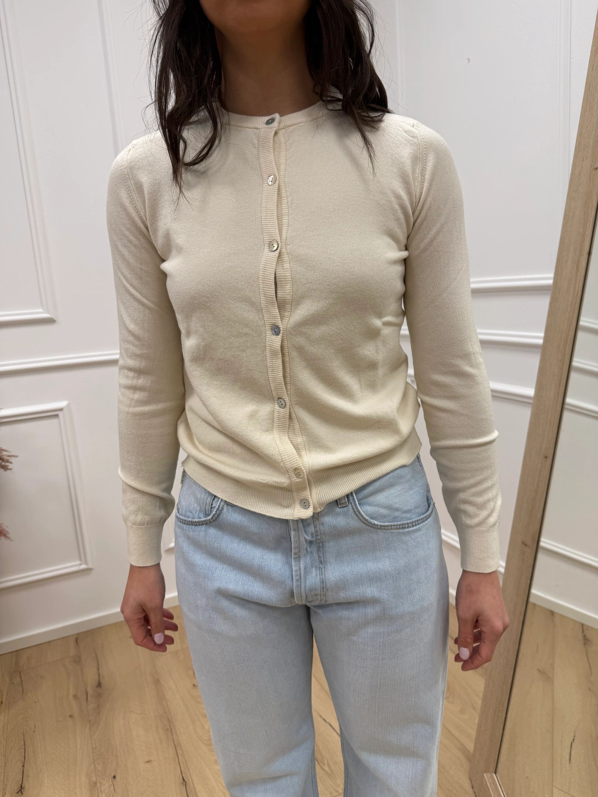 Maglia rebecchina basic burro - HaveOne