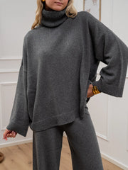 Dolcevita basic grigio oversize - Kontatto