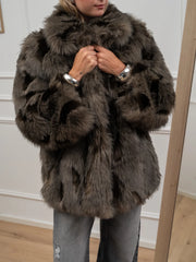 Pelliccia midi tortora - HaveOne