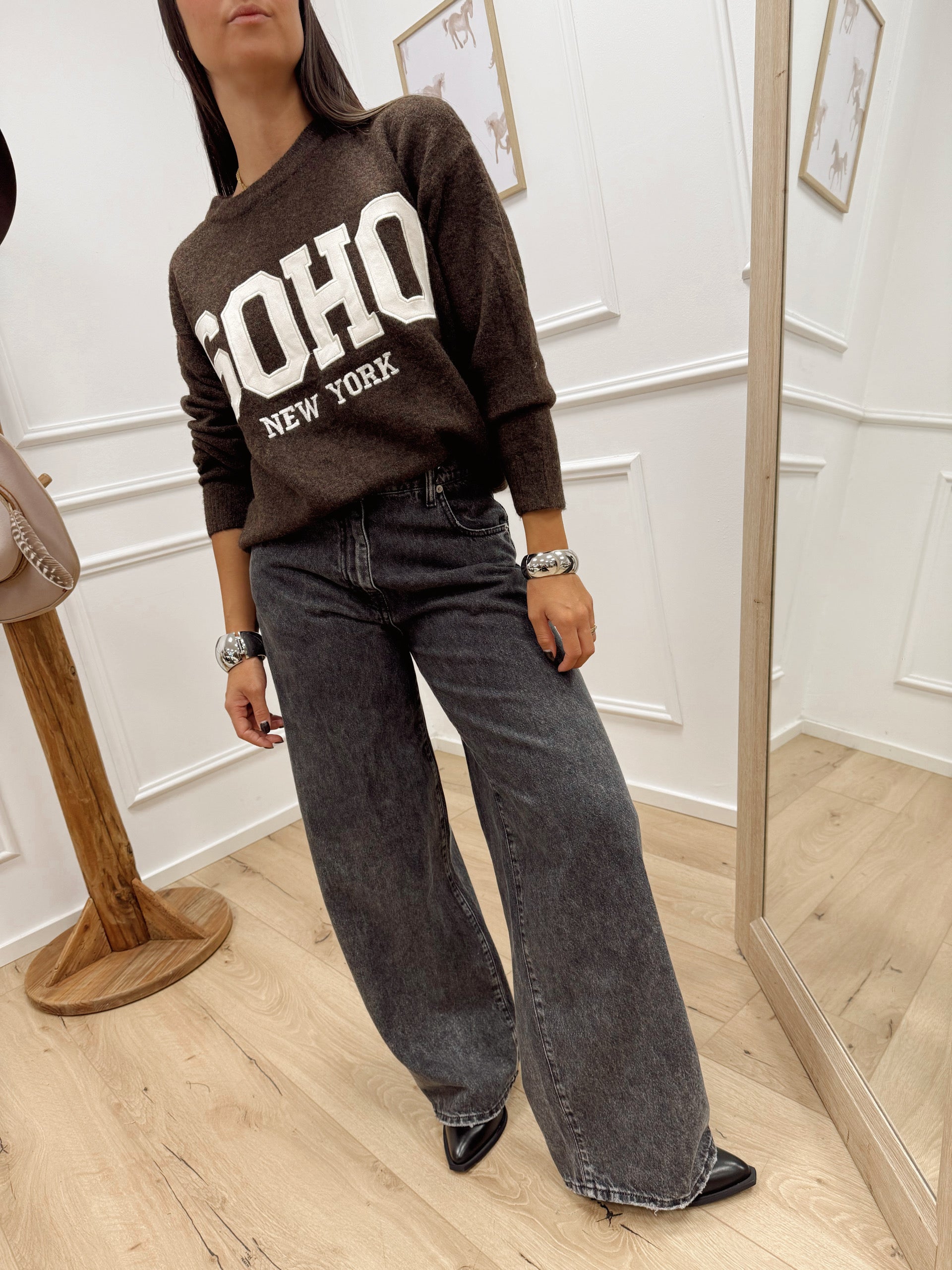 Jeans Bella nero slavato - HaveOne