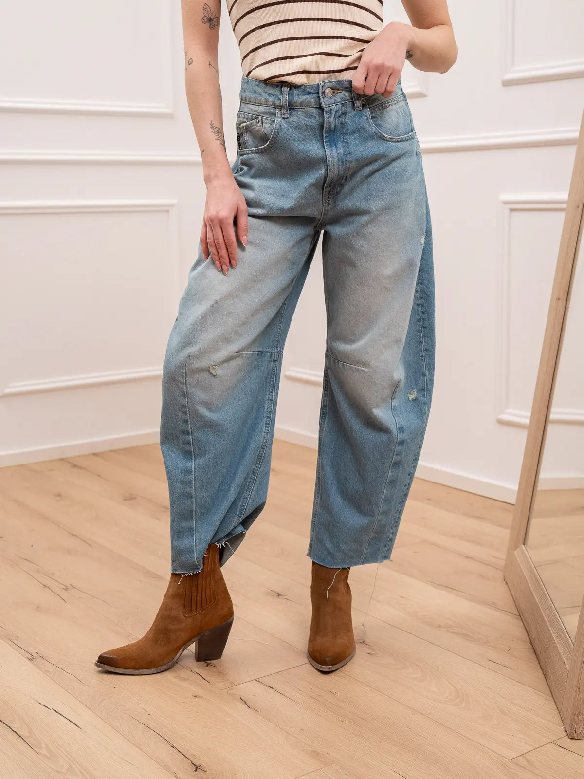 Jeans Barbara denim effetto vintage - HaveOne