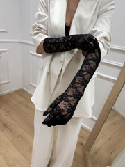 Guanti in pizzo neri - HaveOne