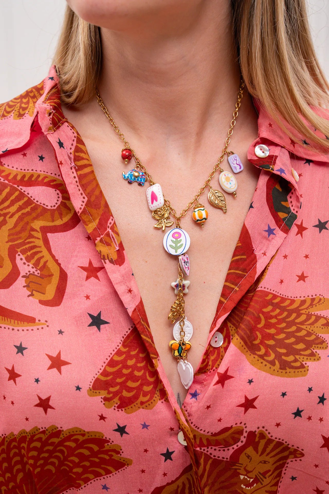 Collana multicharms Heart - Calibro Shop