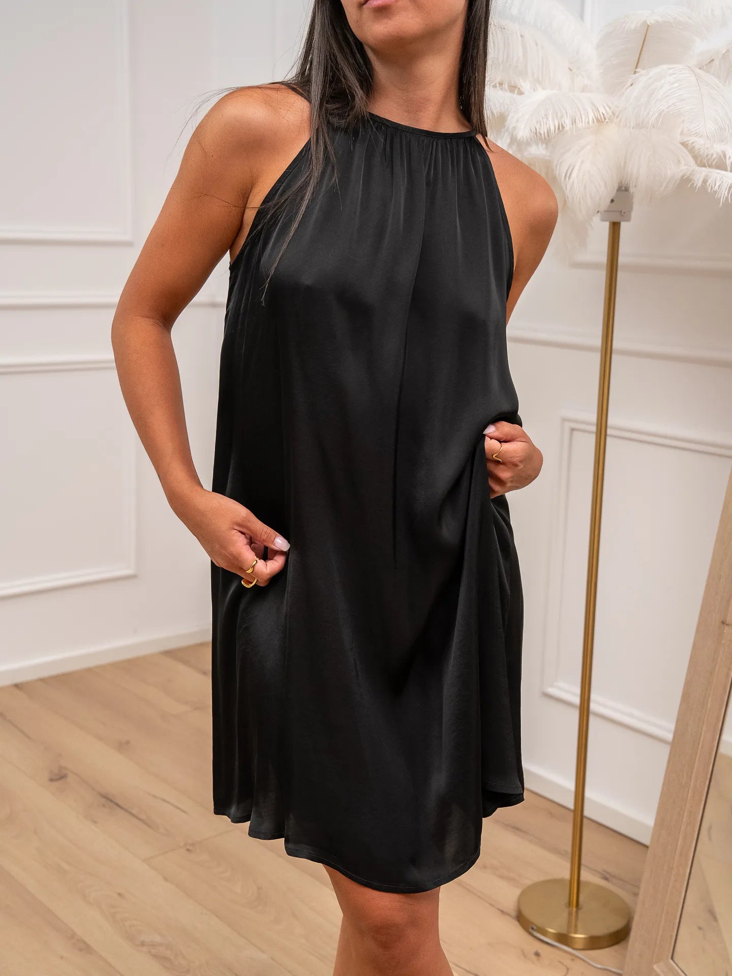 Vestito Lily nero in viscosa - Vicolo