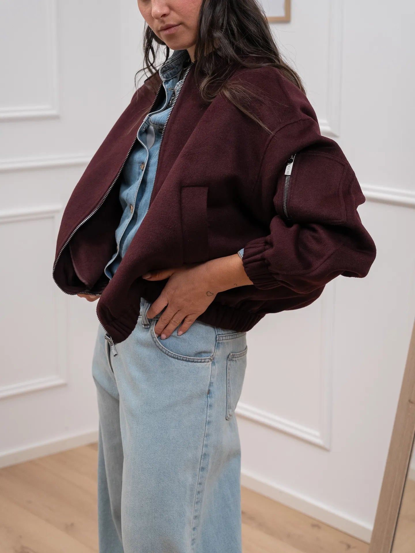 Bomber misto lana chianti - Vicolo