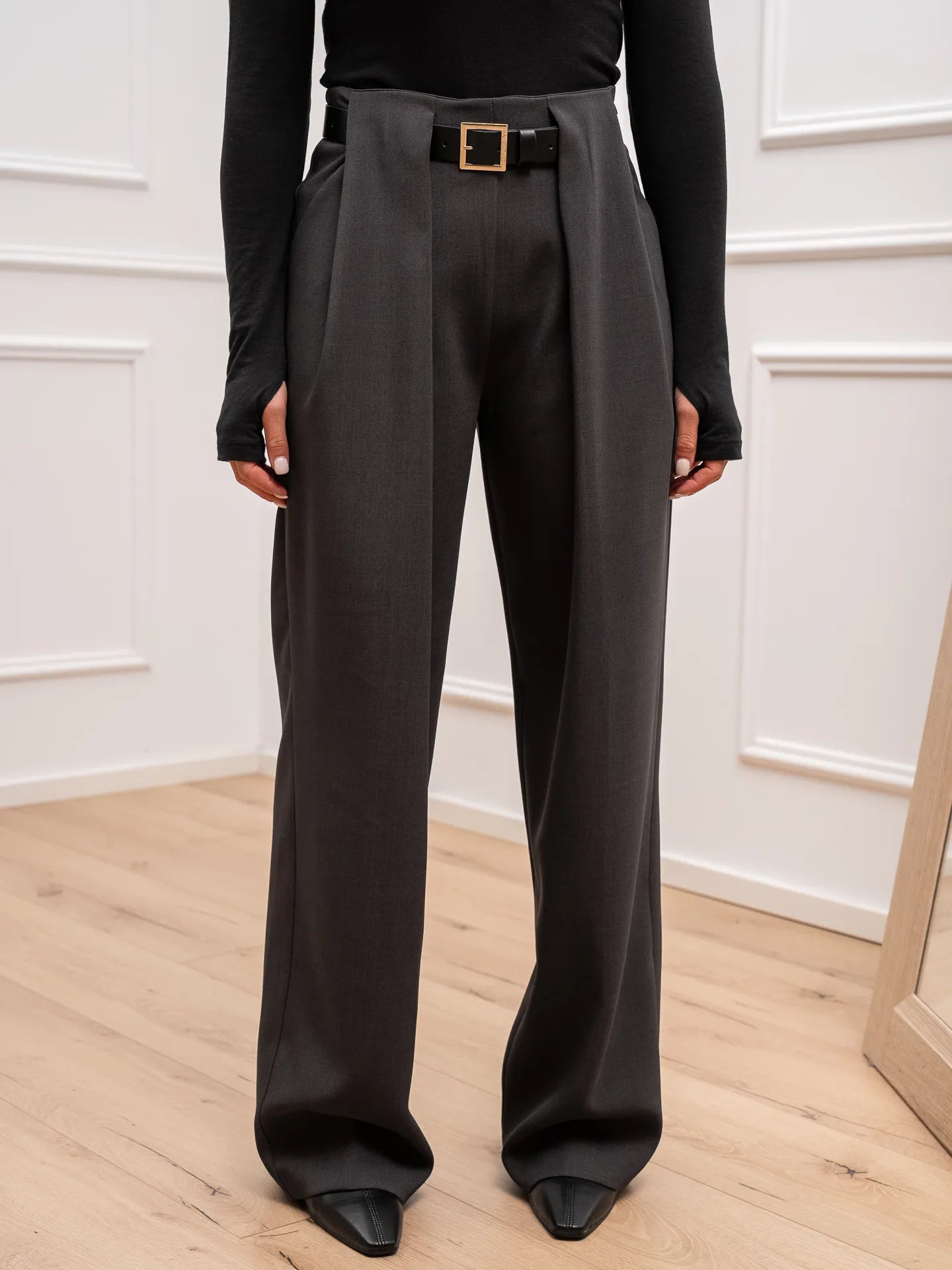 Pantaloni Ludo piombo fiammato - Vicolo