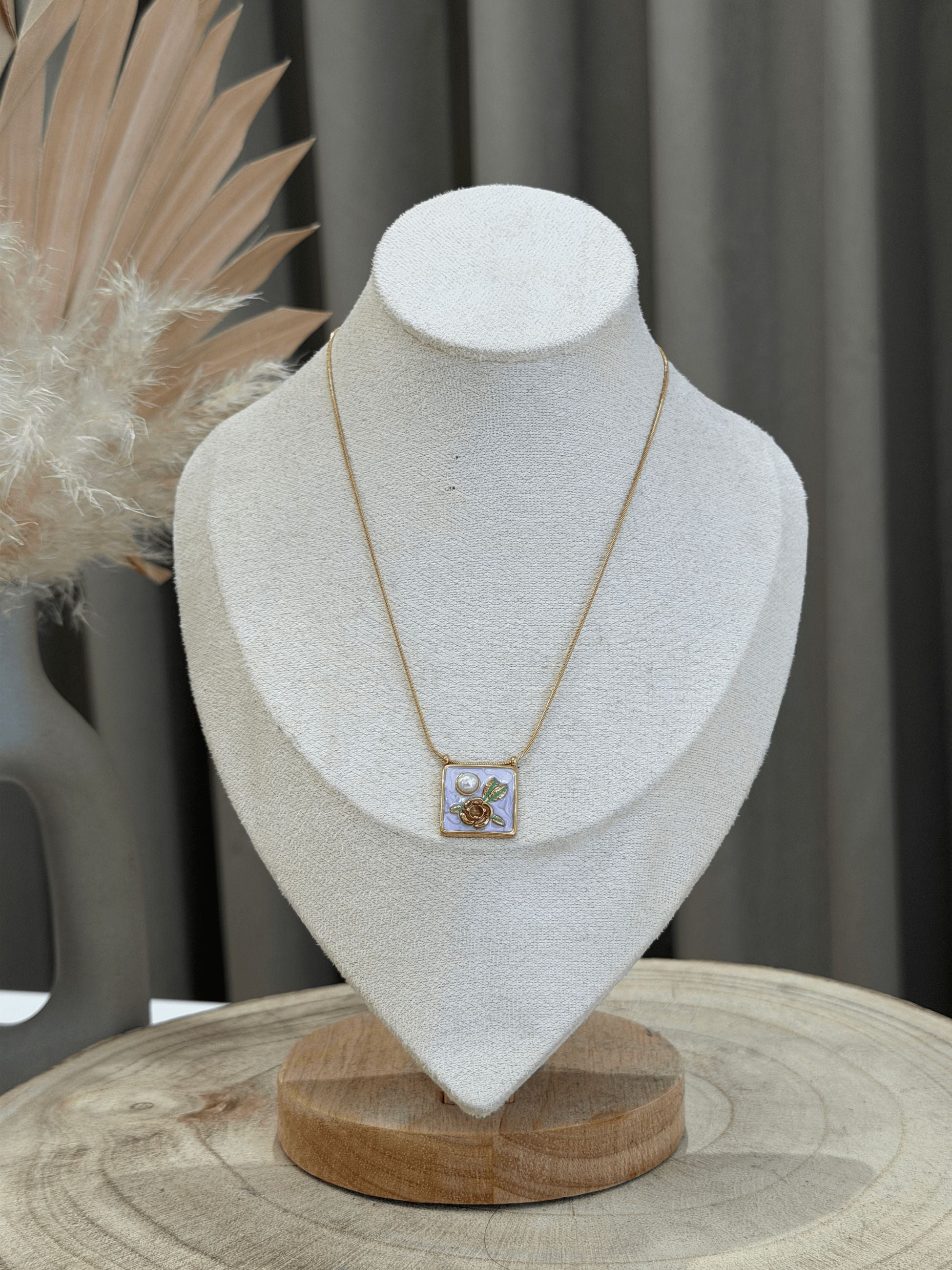 Collana Square lilla - Calibro Shop