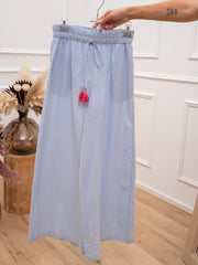 Pantaloni gessati celesti "Love in the Sun" - Tensione In