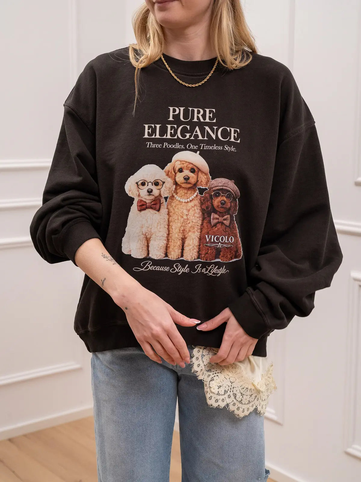 Felpa Pure Elegance moro - Vicolo