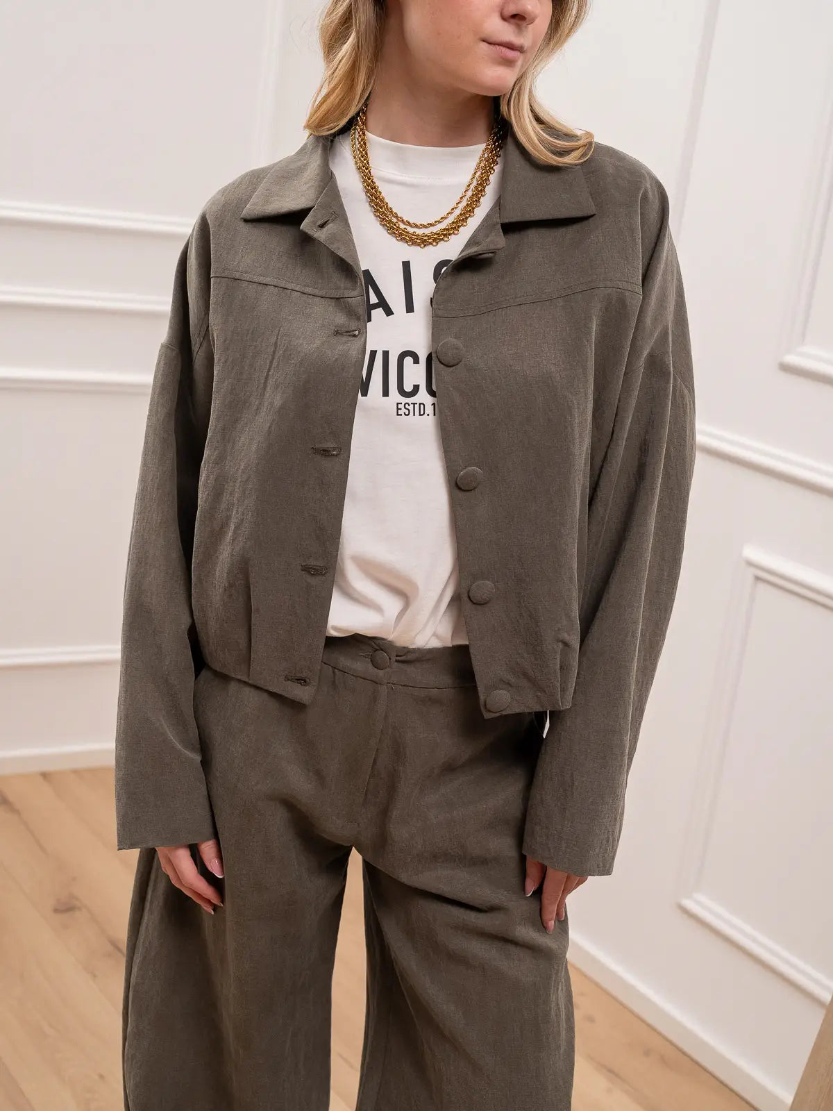 Bomber in lyocell salvia - Vicolo