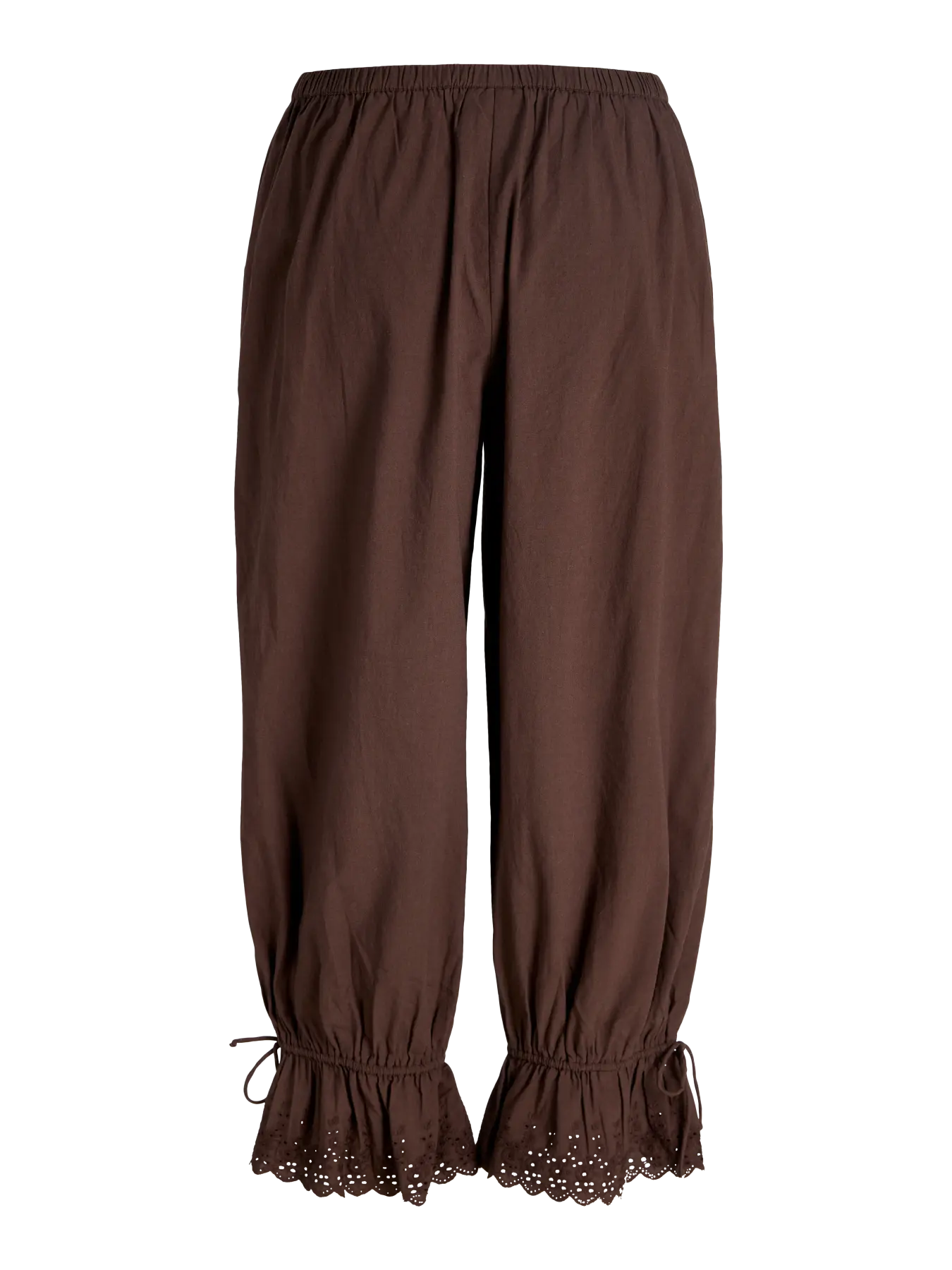 Pantalone Daisy moka con arriccio - JJXX