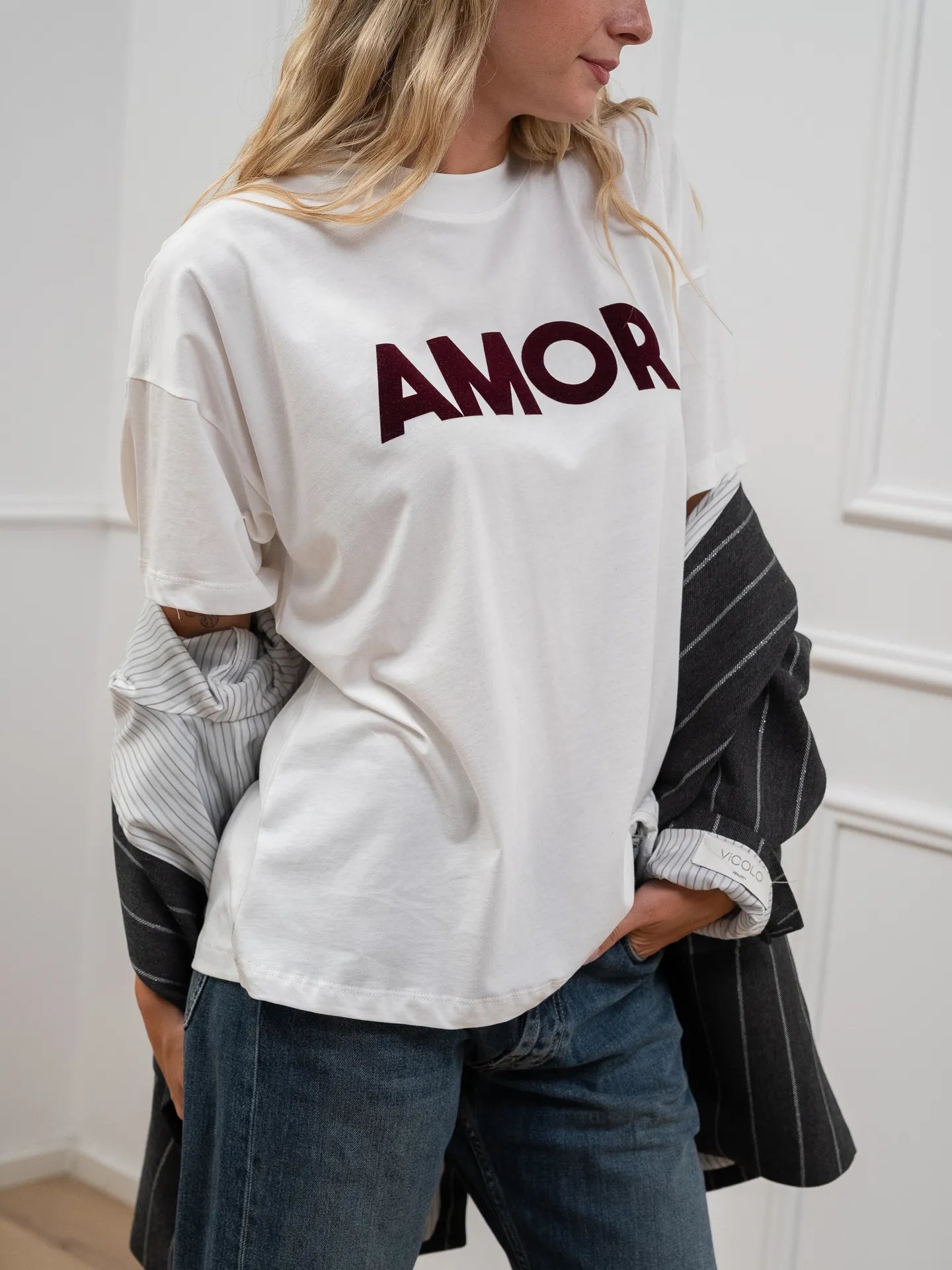 T shirt stampa Amor vino - Vicolo