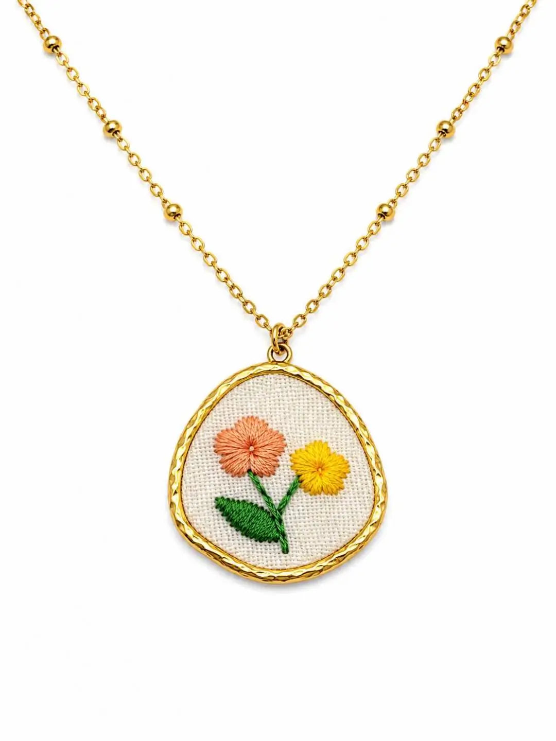 Collana Mimosa ricamata - Calibro Shop