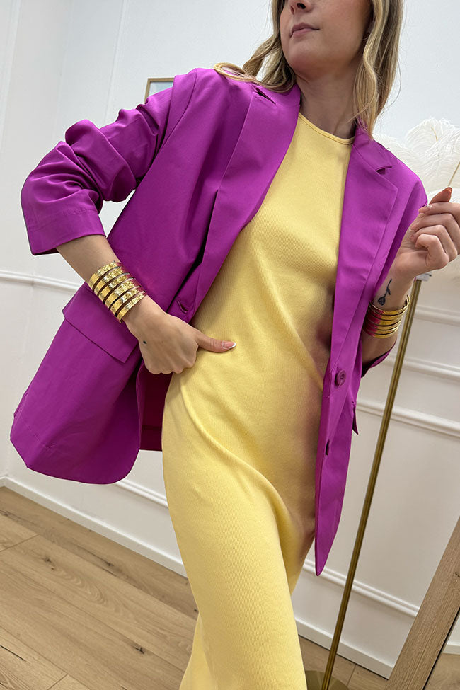 Giacca sfoderata fucsia in cotone - Dixie