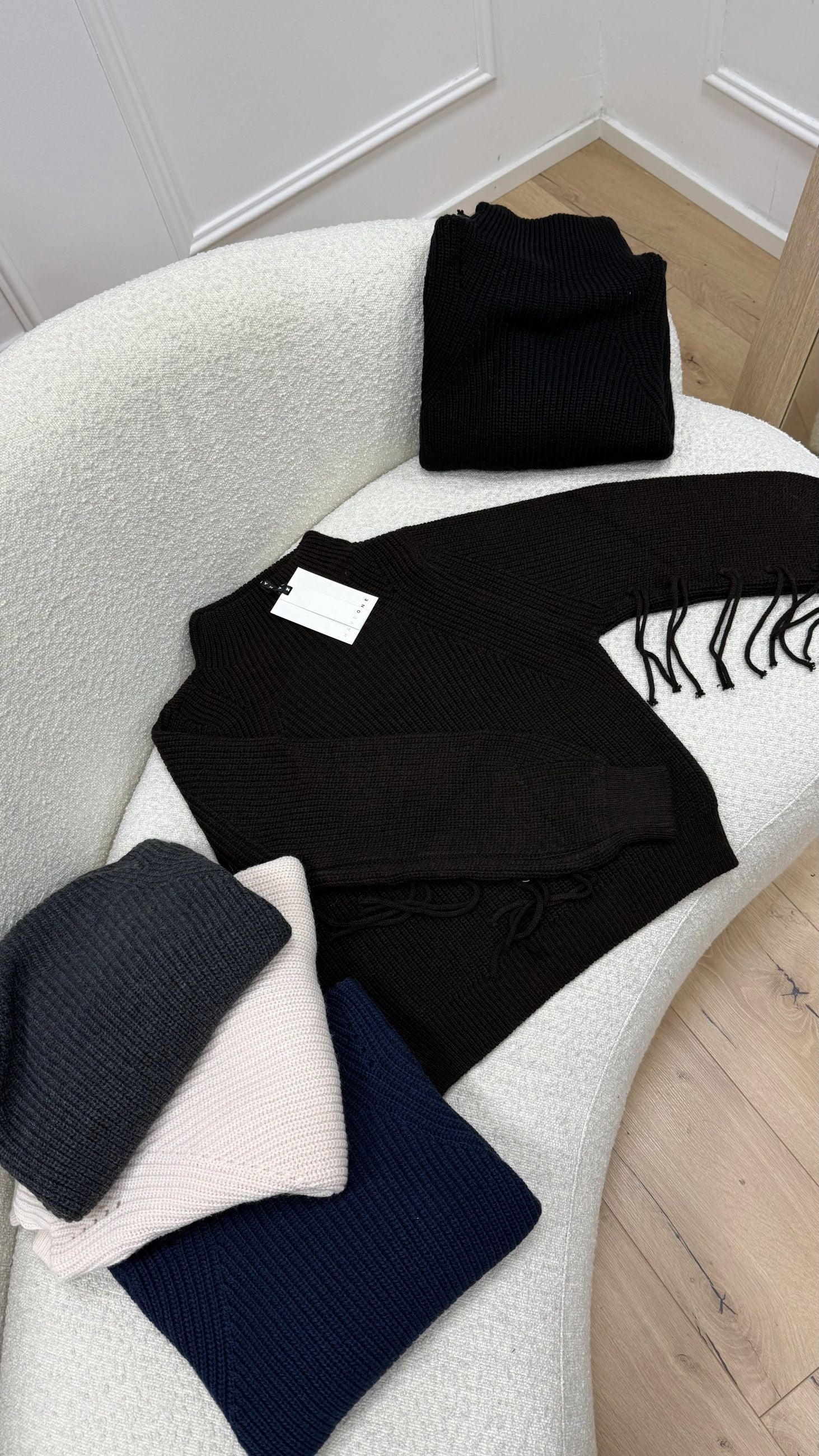 Maglia moro costa inglese con frange - HaveOne