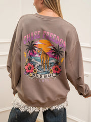Felpa tortora Chase Freedom - Vicolo