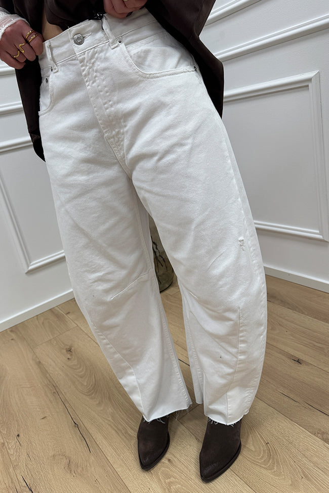 Jeans Barbara denim bianco balloon fit - HaveOne