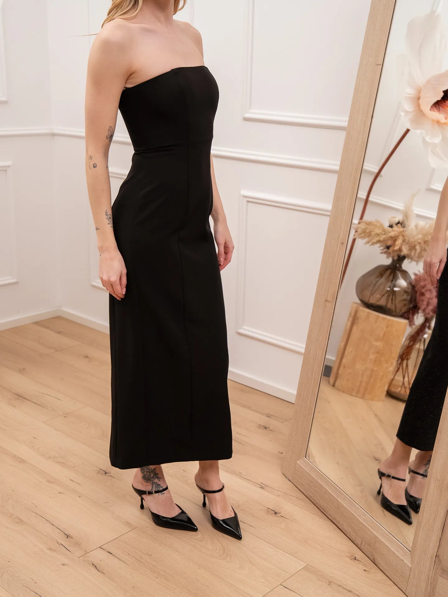 Vestito tubino aderente nero - Silence Limited